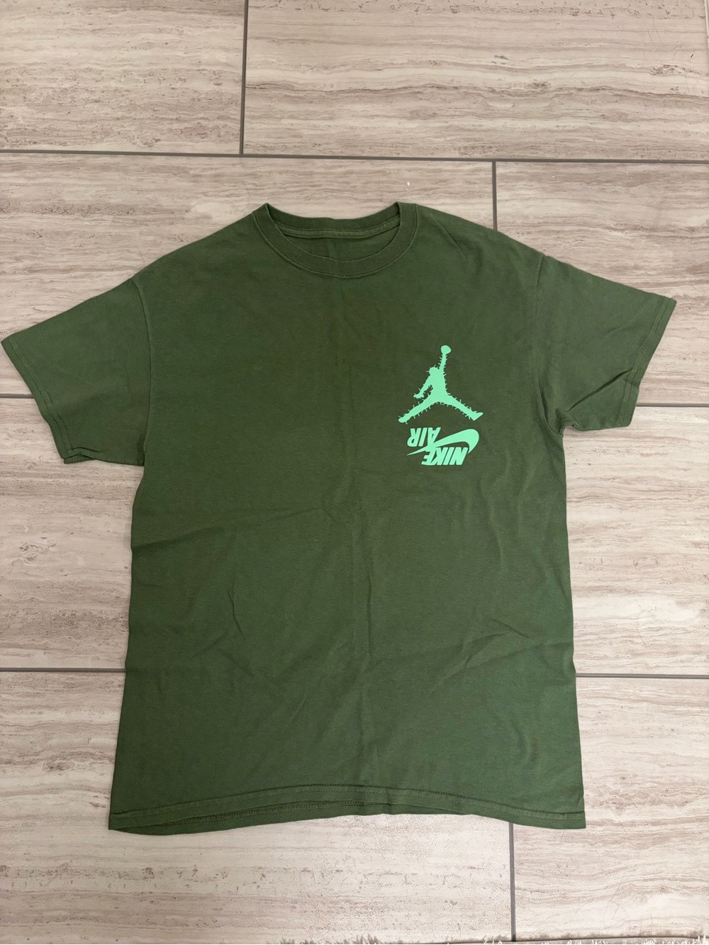 Nike Air Jordan X Cactus Jack- Olive Green Graphic Tee